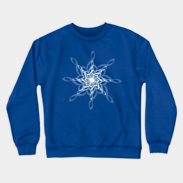 Treble Clef Snowflake Crewneck Sweatshirt by Dawn Anthes